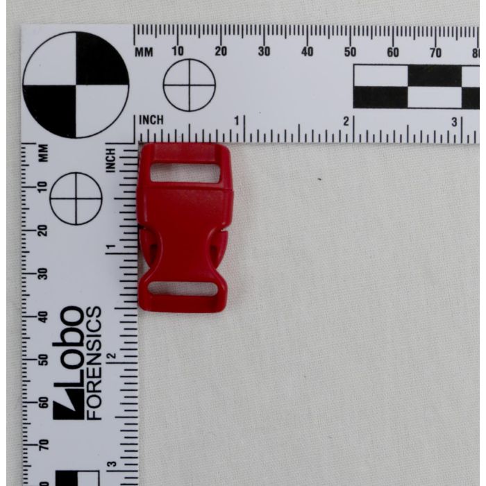 5/8 Inch Clearance Plastic Side Release Buckle No Adjust Red