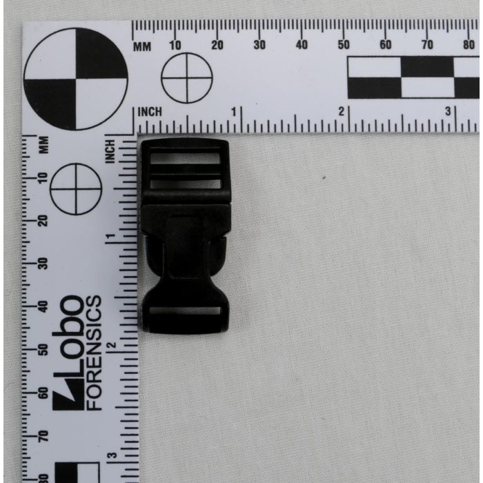 5/8 Inch Clearance Plastic Side Release Buckle Contoured Black