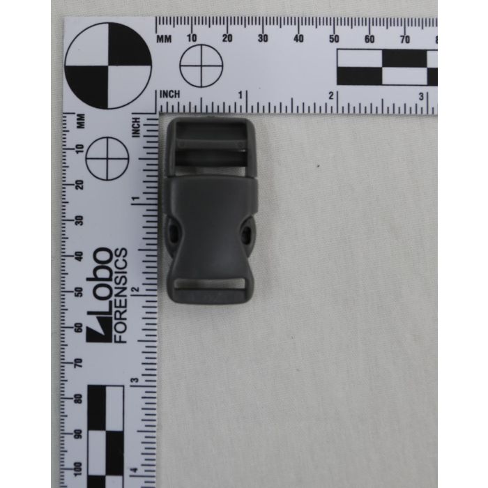 3/4 Inch Clearance Plastic Side Release Buckle Single Adjust Charcoal