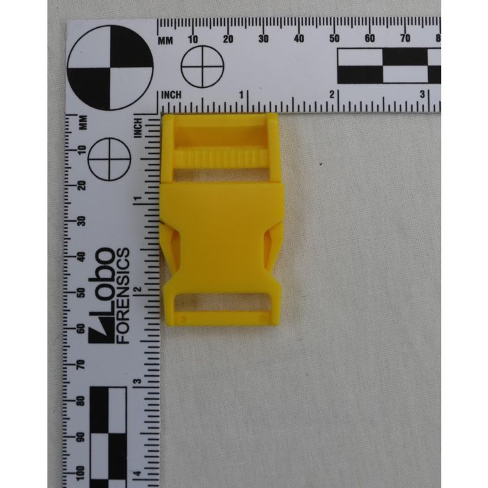 1 Inch Clearance Plastic Side Release Buckle Single Adjust Yellow
