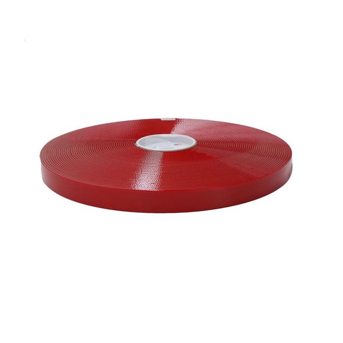 25 Foot Roll of 1 Inch Biothane Light Red Translucent