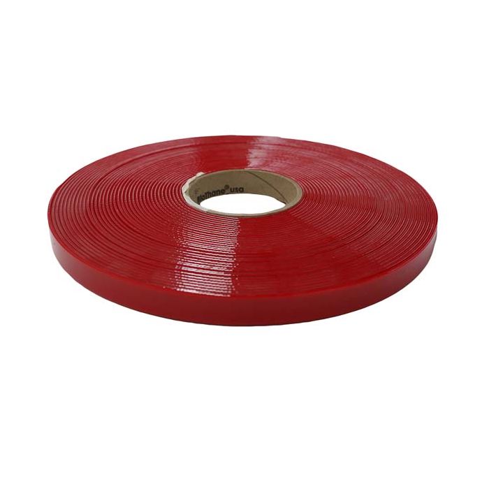 25 Foot Roll of 3/4 Inch Biothane Light Red Translucent