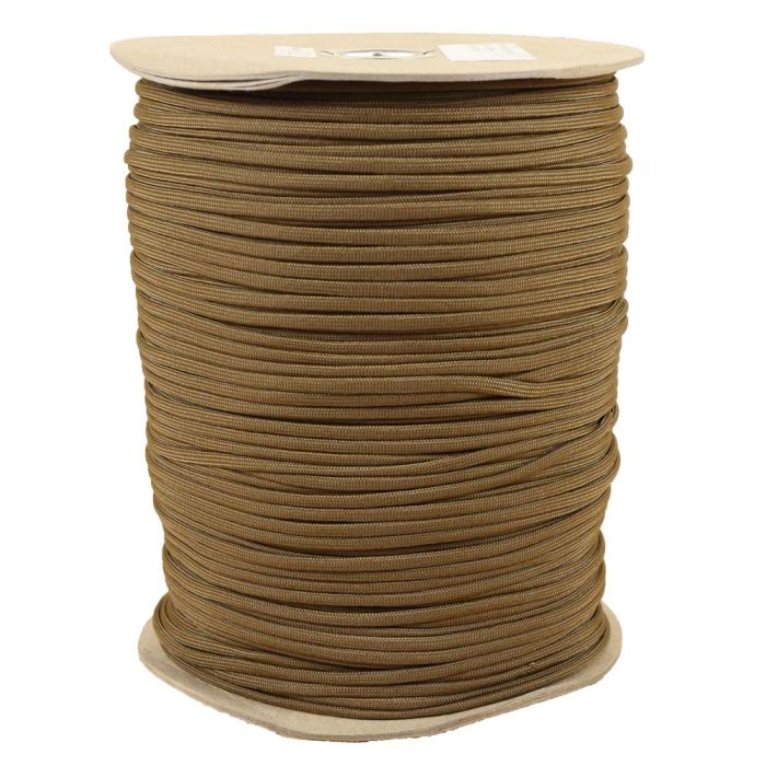 1/8 Inch Parachute Cord - Coyote Brown - Strapworks