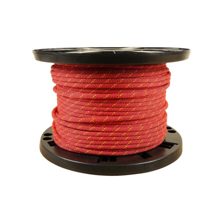 6mm Prusik Cord - Red with Yellow Tracer