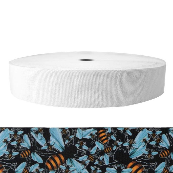 2 Inch Sublimated Elastic Bees