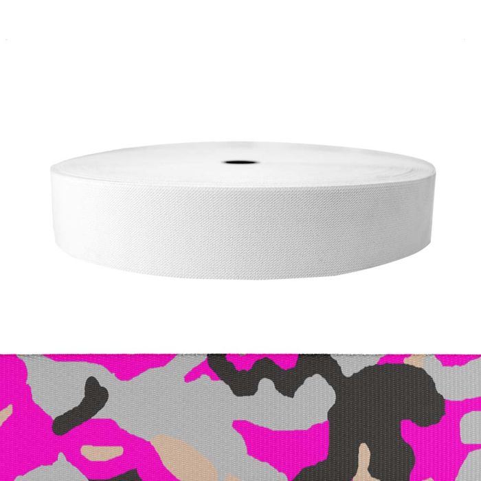 2 Inch Sublimated Elastic Camouflage Pink