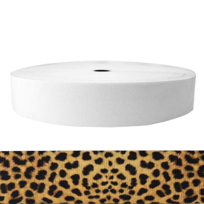 2 Inch Sublimated Elastic Leopard