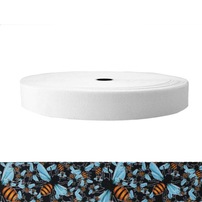 1-1/2 Inch Sublimated Elastic Bees