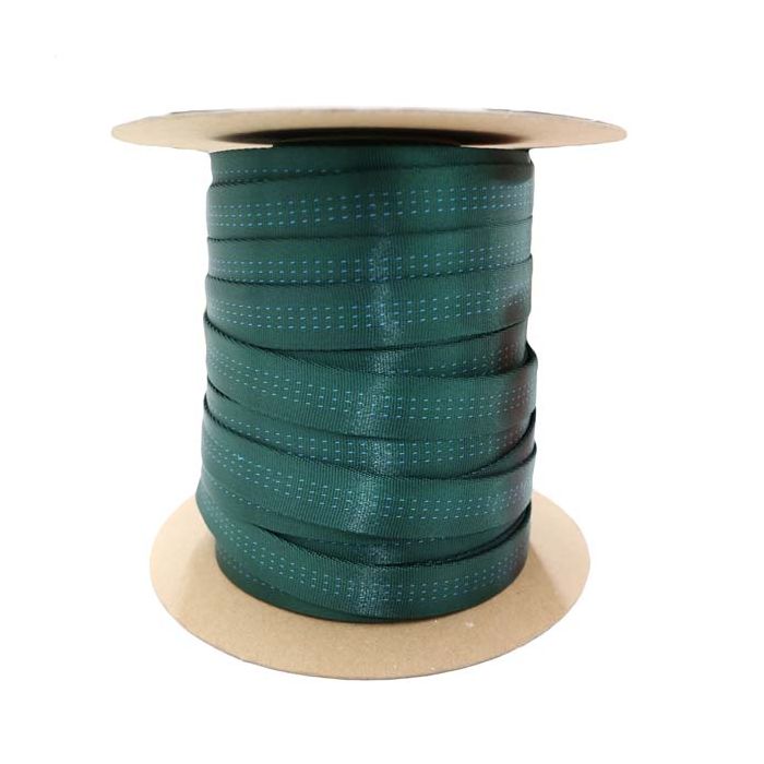 Full Roll of 1 Inch Blue Water Tubular Forest Green