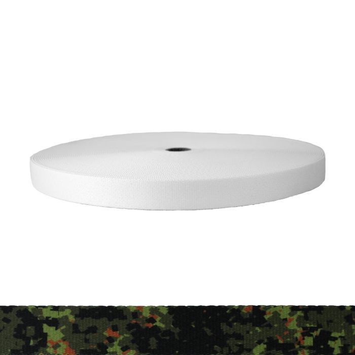 1 Inch Picture Quality Polyester Webbing Camouflage Digital Jungle