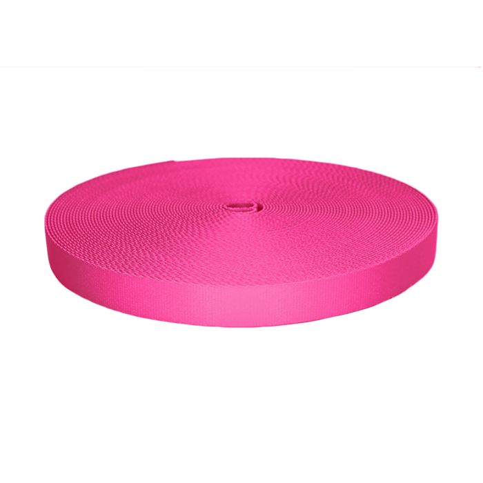 1 Inch Picture Quality Polyester Webbing Pink