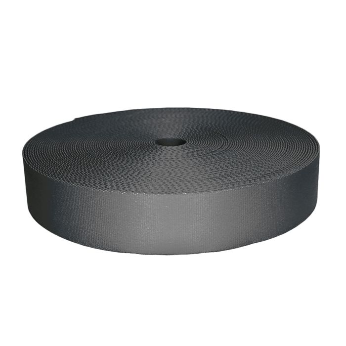 2 Inch Picture Quality Polyester Webbing Charcoal