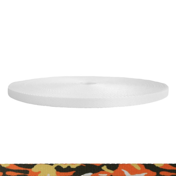 1/2 Inch Picture Quality Polyester Webbing Camouflage Autumn