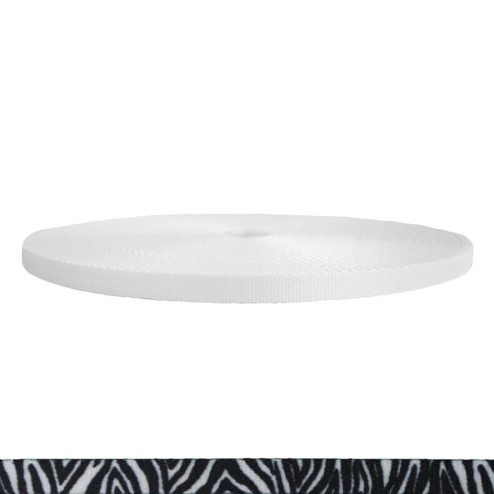 1/2 Inch Picture Quality Polyester Webbing Zebra