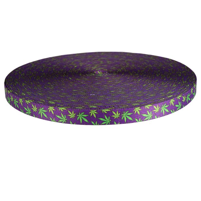 3/4 Inch Picture Quality Polyester Webbing Nu Canna Purple