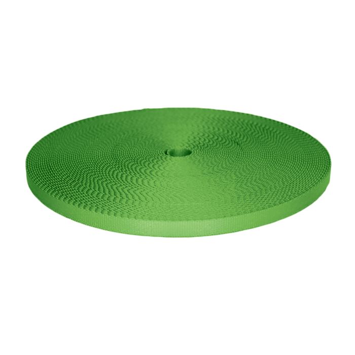 3/8 Inch Picture Quality Polyester Webbing Lime Green
