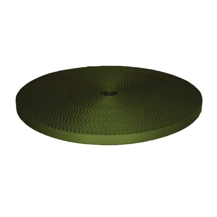 3/8 Inch Picture Quality Polyester Webbing Olive Drab