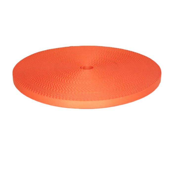3/8 Inch Picture Quality Polyester Webbing Orange