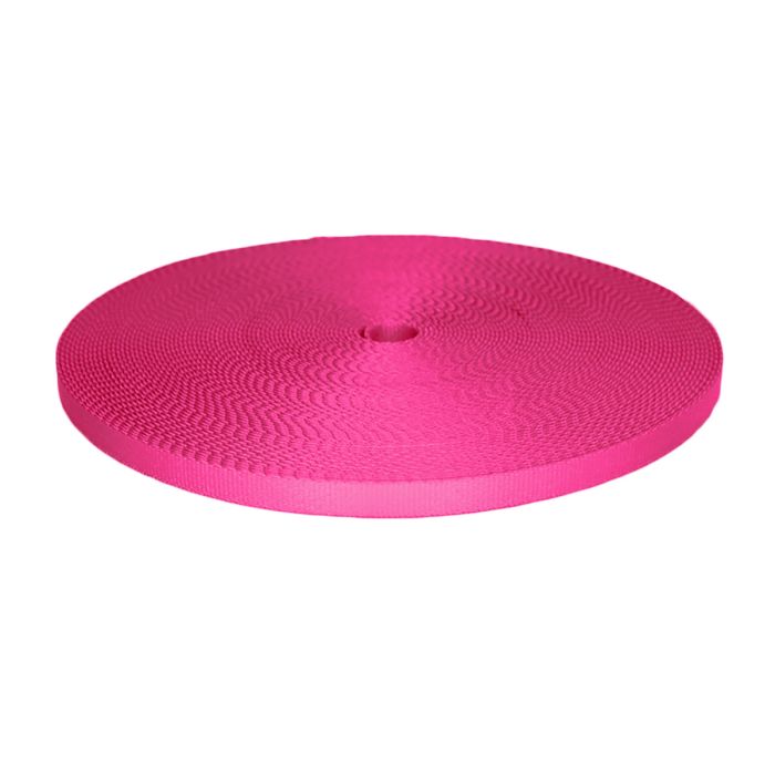3/8 Inch Picture Quality Polyester Webbing Pink