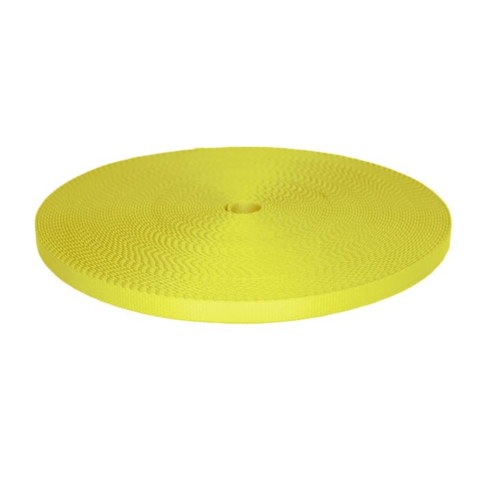 3/8 Inch Picture Quality Polyester Webbing Yellow