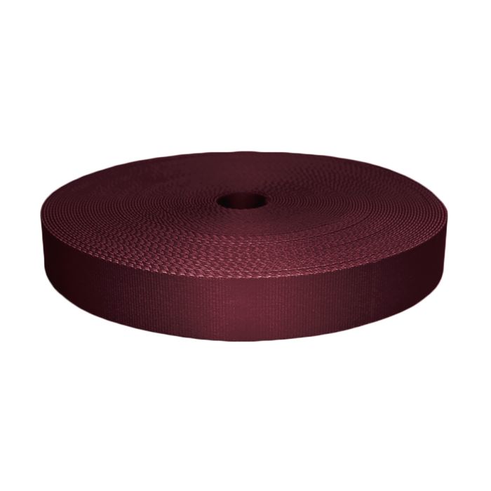 1-1/2 Inch Picture Quality Polyester Webbing Burgundy