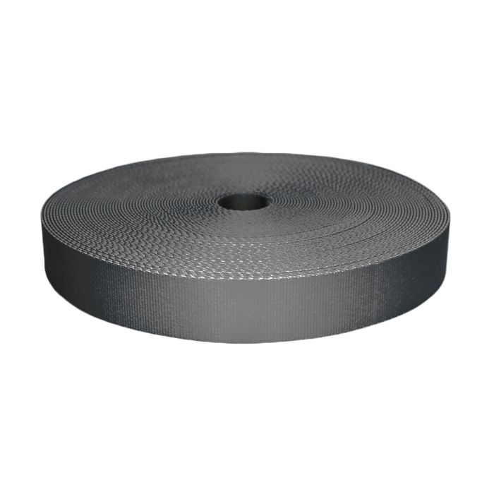 1-1/2 Inch Picture Quality Polyester Webbing Charcoal