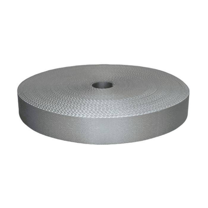1-1/2 Inch Picture Quality Polyester Webbing Gray