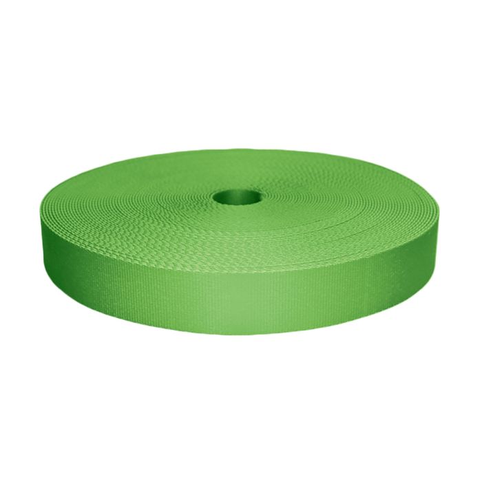 1-1/2 Inch Picture Quality Polyester Webbing Lime Green