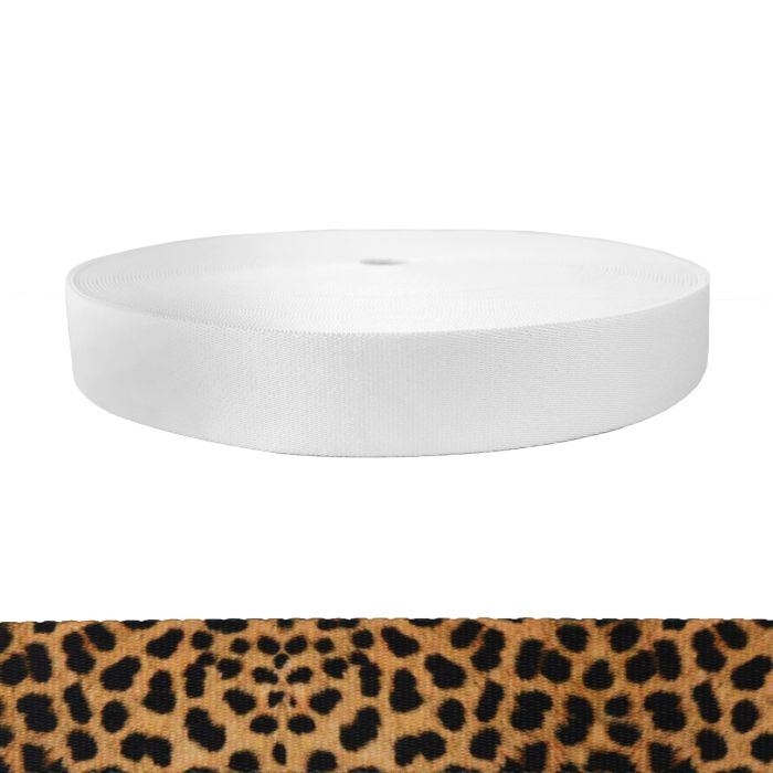 1-1/2 Inch Picture Quality Polyester Webbing Leopard