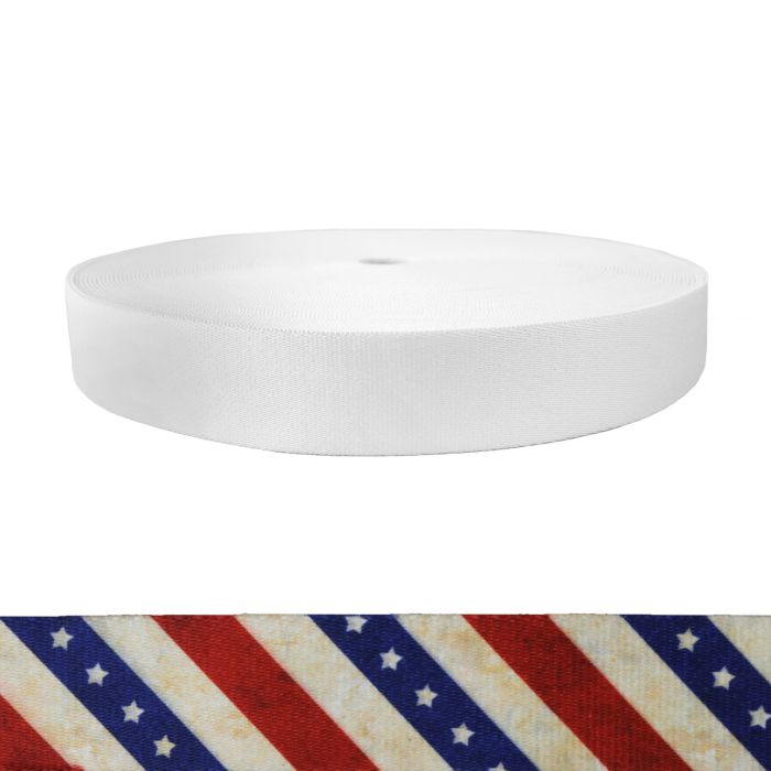 1-1/2 Inch Picture Quality Polyester Webbing Patriot