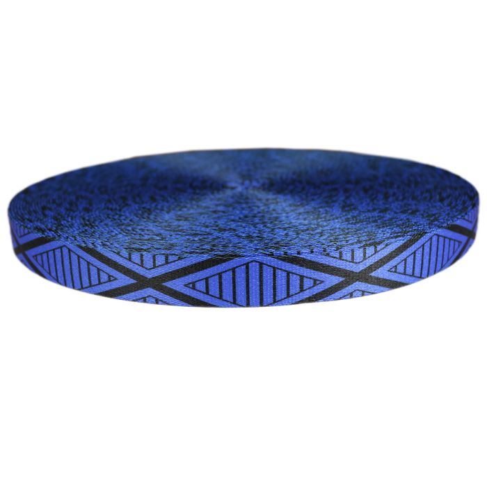 1-1/2 Inch Picture Quality Polyester Webbing Tiki Blue