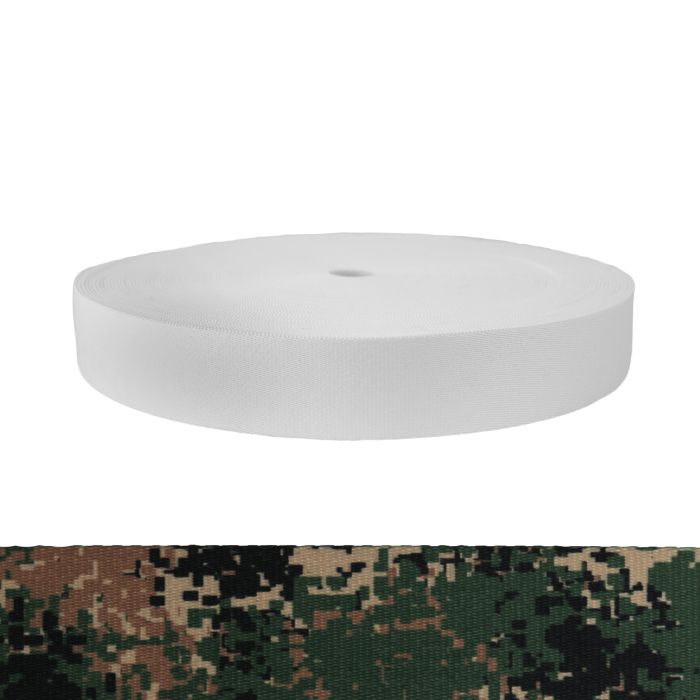 1-3/4 Inch Picture Quality Polyester Webbing Camouflage Jarhead