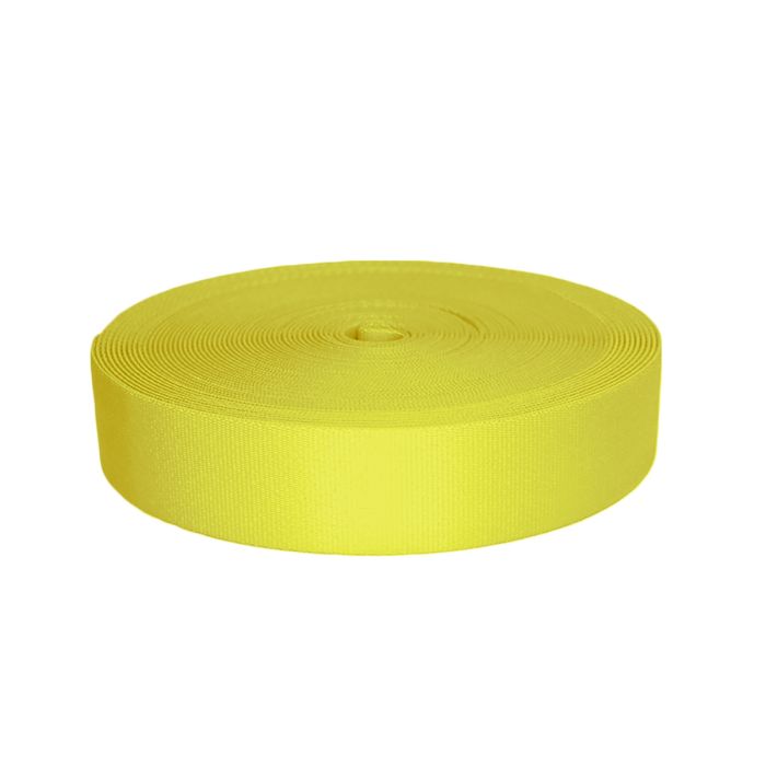 1-3/4 Inch Picture Quality Polyester Webbing Yellow