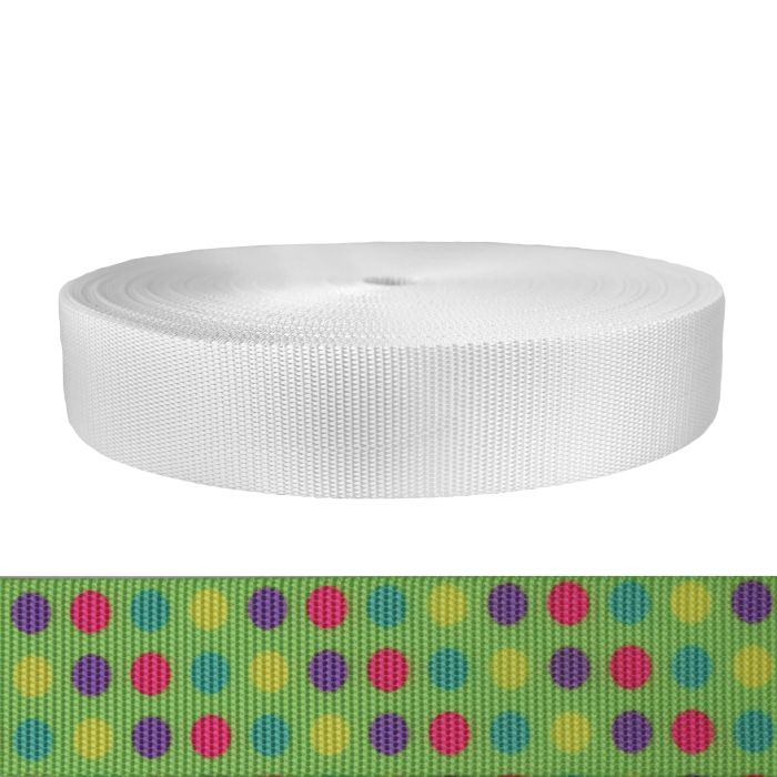 2 Inch Utility Polyester Webbing Candy Dots