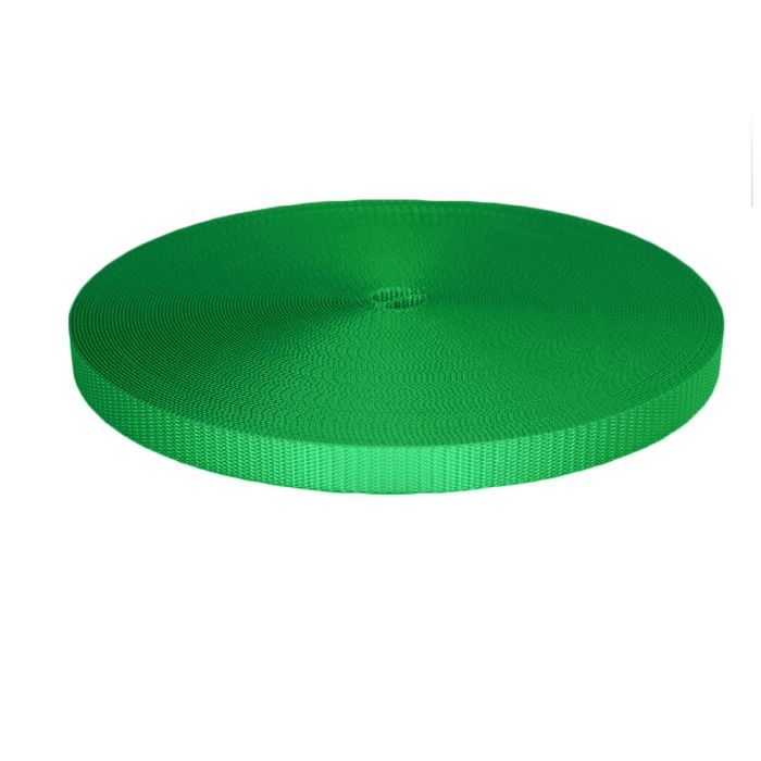 3/4 Inch Utility Polyester Webbing Green