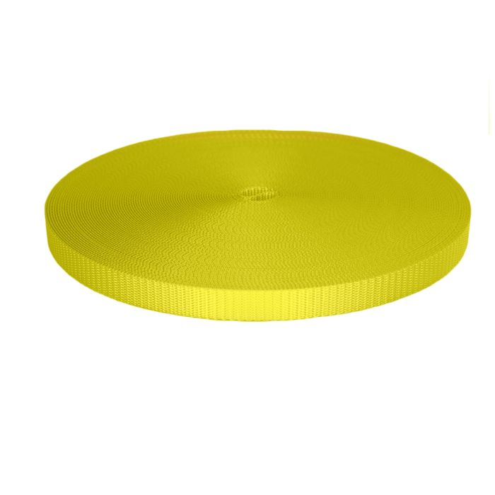3/4 Inch Utility Polyester Webbing Yellow