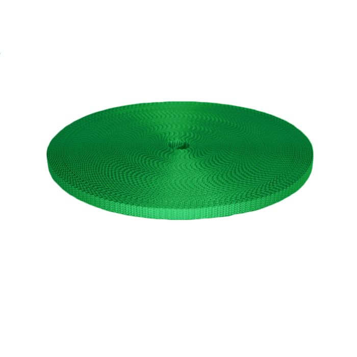 3/8 Inch Utility Polyester Webbing Green