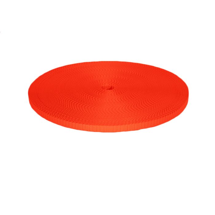 3/8 Inch Utility Polyester Webbing Orange
