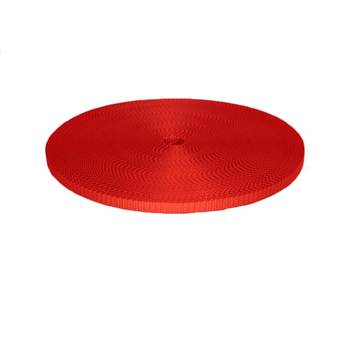 3/8 Inch Utility Polyester Webbing Red
