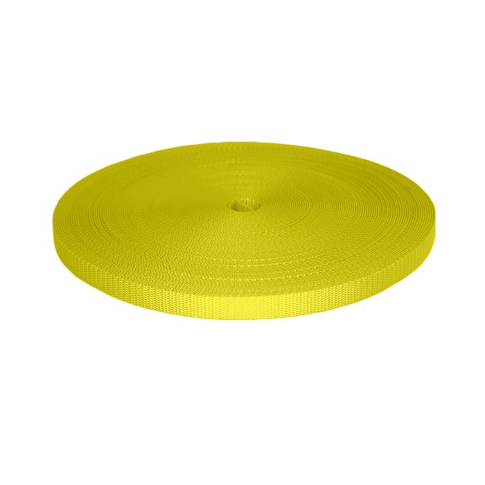 5/8 Inch Utility Polyester Webbing Yellow