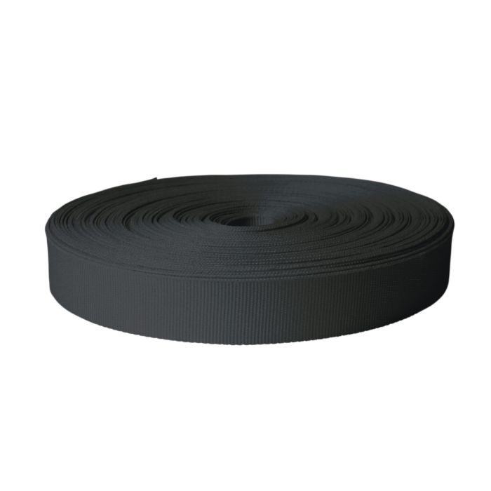 1 Inch Polyester Ribbon Charcoal