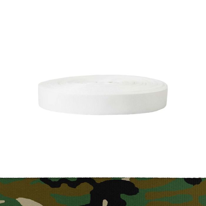 1 Inch Polyester Ribbon Camouflage Original