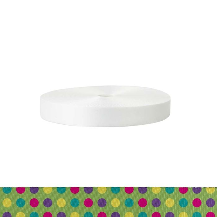 1 Inch Polyester Satin Candy Dots