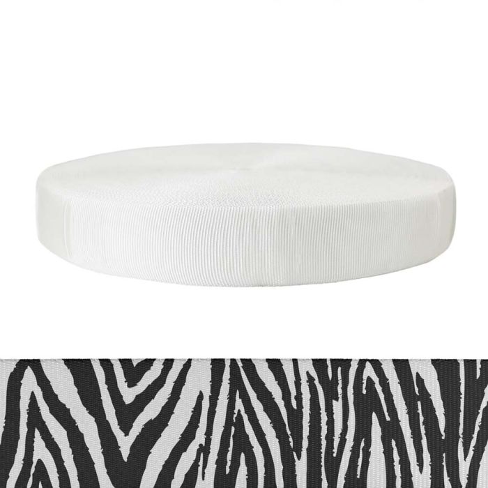 2 Inch Tubular Polyester Zebra