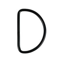 2 Inch Lightwire Black Plated Metal D-Ring
