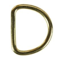 1 1/2 Inch Solid Brass D-Ring