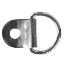 3/4 Inch Metal D-Ring with Clip