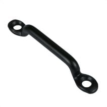 1 1/2 Inch Black Plated Metal Footman Loop