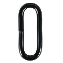 1 Inch Round Black Plated Metal Loop