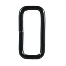 1 Inch Squared Black Plated Metal Loop